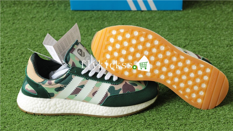 Adiddas Iniki Runner Boost Bape Camo Green